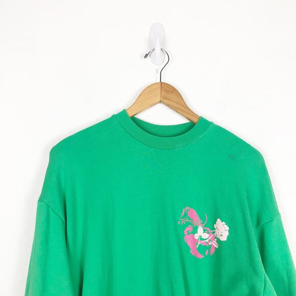 Pangaia x Future Nostalgia Dua Lipa 2022 Tour Sweatshirt Green Small - Picture 4 of 11